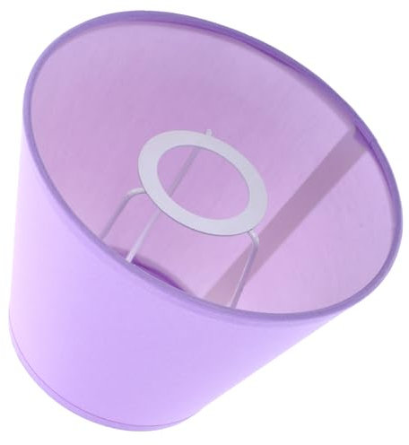 Kichvoe Fass-Lampenschirm Lila Tiefer Fester Stoff Lampenschirm Stoff Kleiner Lampenschirm Boden-Tischleuchte Abdeckungen Ersatz Für Kronleuchter Steh-Tischlampe