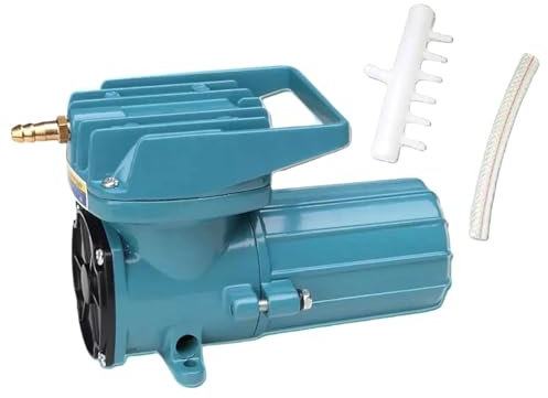 Generic Aquarium Air Pump DC 12V Tank Air Pump, Pond Aerator,Accessory Metal Pond Air Pump for Hydroponics Commercial Use, 12V 18W, 165x76x99mm