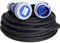 ELETTROWATT Prolunga Elettrica Industriale Professionale - Spina e Presa CEE 3 Poli, Cavo 3G2.5, protezione IP67, rivestimento in neoprene 220V 16A da esterno per camper campeggio cantiere (5Metri)