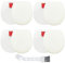 EATBALE 4 Pcs IZ201UK Filters for Shark hoover IC300 IZ201UK IZ201UKT IZ201UKTSB IZ251UK IZ251UKT IZ202SM IZ201ME Cordless Stick Vacuum Cleaner Duoclean Anti Hair Wrap Replacement Parts