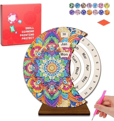 CharySim Diamond Painting Kalender Basteln Mädchen 7 8 9 10 11 12 13 Jahre Geschenkideen Kinder Teenager Bastelset DIY Erwachsene Set Basteln Mädchen 6-14 Jahre Geburtstagsgeschenke (Sonnenblume)