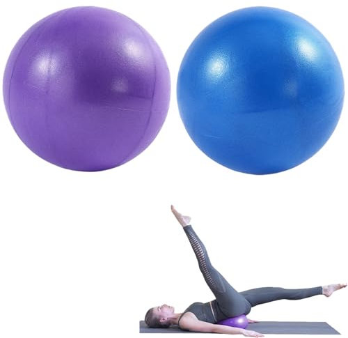 2 Stück Pilates Ball,Pilatesball,Yoga Ball,22–25 cm Gymnastikball Klein,Geeignet Für Yoga, Pilates, Bauchmuskeltraining, Schultertherapie, Rumpfstärkung (Zu Hause, Im Fitnessstudio Und Im Büro)