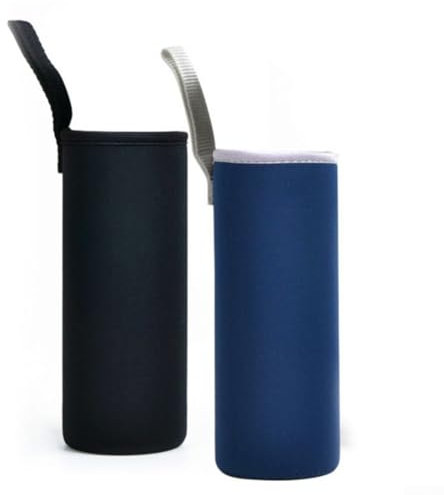 2Pcs Bottle Insulation Covers, Diving Fabric Non Slip Bottle Protective Thermal Sleeves For Glass Bottles, 550Ml/750ML /1000/1500ML(550ML grey)