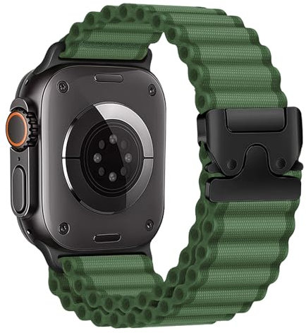 Trail Armbänder für Apple Watch Ultra/2 Armband 49mm 46mm 45mm 44mm 42mm 41mm 40mm 38mm Herren,Offroad Nylon Strap Fallschirmverschluss Alpine Sport Stoffband für Apple Watch 10 9 8 7 6 5 4 3 SE/2