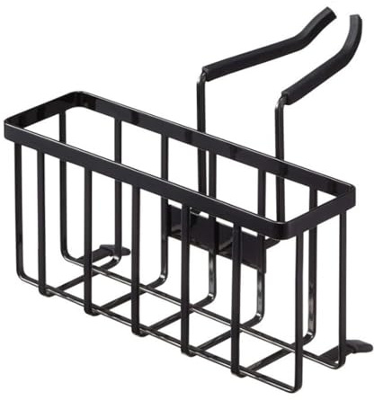 Porte-éponge pour évier, étagère de robinet d'évier, support de rangement pour éponge, support de vidange d'évier, support de robinet suspendu, support d'éponge multifonction pour évier (noir)
