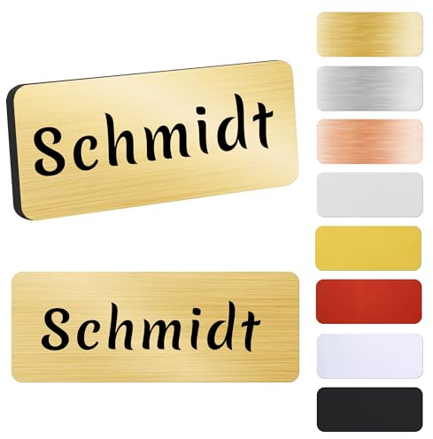 Tiklife Selbstklebendes Acrylschild,Personalisierbares Türschild, Briefkastenschild oder Namensschild,Gravur mit Text, Zahl oder Symbol,Wetterfest & UV-resistent,Made in Germany 1 Stück B0FLWC3F7C