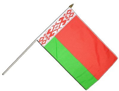 Flaggenfritze Stockflagge Weißrussland (Belarus) - 30 x 45 cm