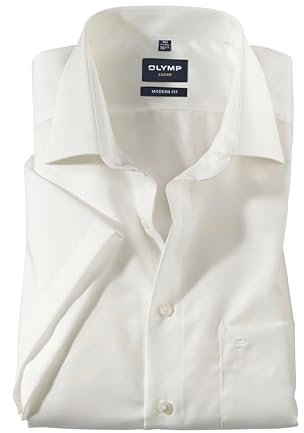 OLYMP Herren Businesshemd Langarm Luxor,Einfarbig,modern fit,New Kent,beige 21,39