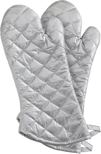 New Star 32086 Silicone Oven Mitts/Gloves, 15-Inch, Set of 2