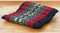 livasia Sitzkissen Stuhlauflage klein - 35x35x4,5cm - Bodenkissen gesteppt Indoor/Outdoor, Meditationskissen Yogakissen, Stuhlauflage Palettenmöbel, Steppkissen für Stuhl und Bank (Schwarz/Elefanten)