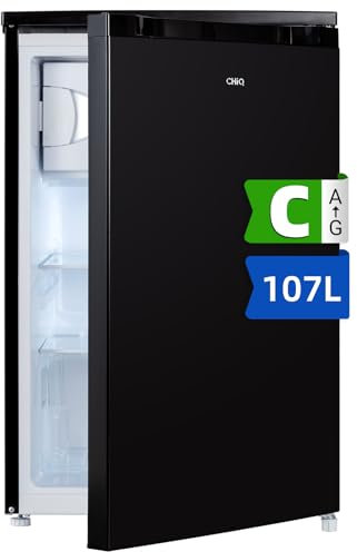 CHiQ CTT107BCU,Under Counter Fridge Freezer with 4 stars Ice-Box, 84.5cm Height,56cm Depth, 107L, Manual Defrost,Low-noise, 37dB,Black,Enegy Saving Rated C