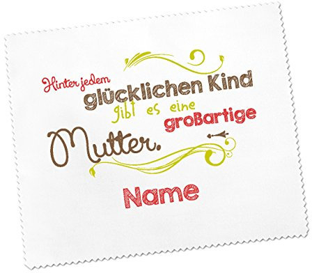 Herz & Heim® Brillenputztuch zum Muttertag mit Widmung