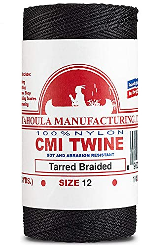 Catahoula 1100' Manufacturing #18 Tarred Braided Bank Line, 1 lb Spool
