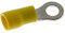 Lumonic 25x capocorda ad anello M5 parzialmente isolato 4-6mm² I capocorda ad anello giallo I set di capocorda, capocorda ad anello M5, capocorda ad a