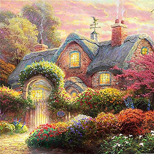 Diamant-Gemälde, Landschaft, 40,6 x 50,8 cm, 5D-DIY-Diamantgemälde, vollständiger Bohrer, Strass-Stickerei für Wanddekoration