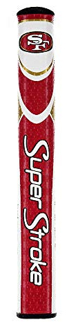 Super Stroke NFL Golf Putter Grip, San Francisco 49ers (Mid Slim™ 2.0) | Cross-Traction-Oberflächenstruktur und übergroßes Profil | gleichmäßiger Griffdruck für einen gleichmäßigeren Schlag |
