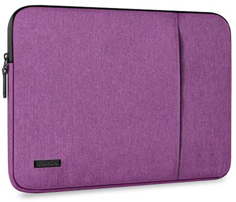 CAISON 14 inch Laptop Sleeve Silm Case Soft Lining Waterproof Shockproof Protective Bag for Lenovo Yaga, IdeaPad, ThinkPad, Dell Inspiron, HP Pavilion, Steam, Acer Spin, MSI, ASUS ROG, Purple