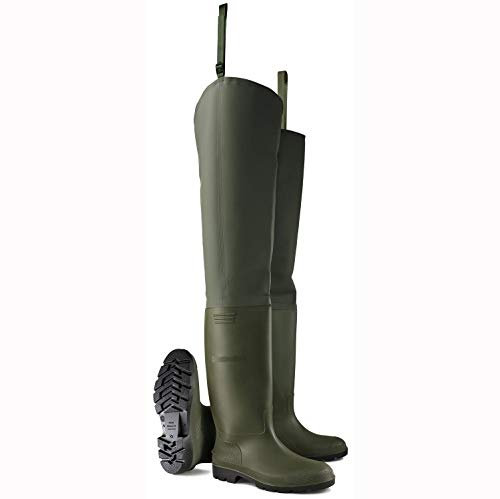 STIVALE TUTTO COSCIA PESCA DOPPIO PVC GOMMATO VARIE MISURE (42)