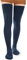 Moon Wood Overknees Strümpfe Damen Extra Lange Thigh High Socks Soft Warme Überkniestrümpfe Damen Baumwolle Strick Oberschenkelsocken Marineblau