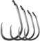 Luroad 50pcs Barbless Carp Coarse Eyed Fishing Hook Size 2, 4, 6, 8, 10, Available in Teflon Coated Curved Shank Hook and Wide Gape Hook for Freshwater Saltwater (Hook size 6, Wide Gape)