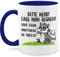 Tasse Tassen 325ml - Statement Sprüche - Bitte Herr Lass es Hirn regnen - 325 ml - Dunkelblau - kaffeetasse lustig für arbeit spruchtasse sarkasmus waschbär haferl kaffeebecher büro spruchtassen