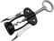 Fackelmann Specter 49761 Cavatappi a Leva, Apribottiglie di vino, Nero Opaco, Plastica, Acciaio, 16,5 x 5,5 cm