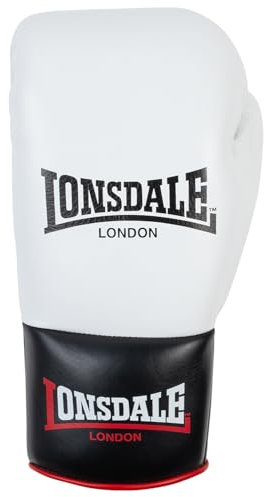 Lonsdale Unisex-Adult Campton Equipment, White/Black/Red, 08 oz R