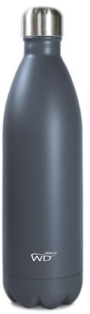 Bottiglia isotermica, 1 L, colore: antracite, dimensioni ø 7 x 31 cm di altezza