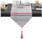 EHOMERY Tischband Kariert, Tischband Rosa Geometrie Blume Tischläufer Cotton 30x140CM