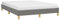 vidaXL Polsterbett Bett Doppelbett Bettgestell Bettrahmen Lattenrost Stoffbett Schlafzimmerbett Schlafzimmermöbel Dunkelgrau 140x200cm Stoff