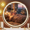 Hasipu Vanity Mirror mit LED-Lichtern, 60 x 60cm LED Makeup Spiegel, Smart Touch Control, 3 Farben Dimmbar, 360° Rotation, Weiß, Rund, 61 cm