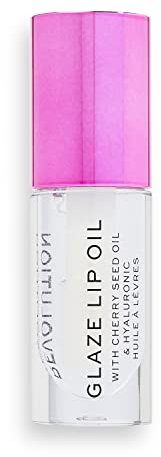 Makeup Revolution, Glaze Lip Oil, Pflegendes Lippenöl, Lust Clear, 4.6ml