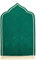 Greatfool Tapis de priere Musulman pour priere Islamique - Tapis priere Musulman épais et Confortable pour Femme et Homme Musulman - Vert
