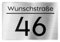 Premium Hausnummer | individuell anpassbar | Aluverbund silber gebürstet | UV Beständig | Witterungsfest - H1008