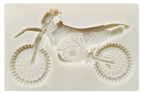 Flisdtry Moule en silicone pour décoration de gâteaux en forme de moto