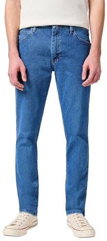 RUSTLER - Mens Jeans - Slim Tapered Fit - Rustler - Indigo Mid