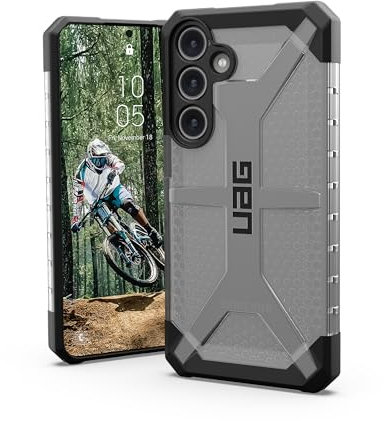 URBAN ARMOR GEAR Plasma Case Samsung Galaxy S24 Plus Hülle [Designed for Samsung Zertifiziert, Wireless Charging kompatibles Cover, Sturzfeste Handyhülle] Ice (transparent)