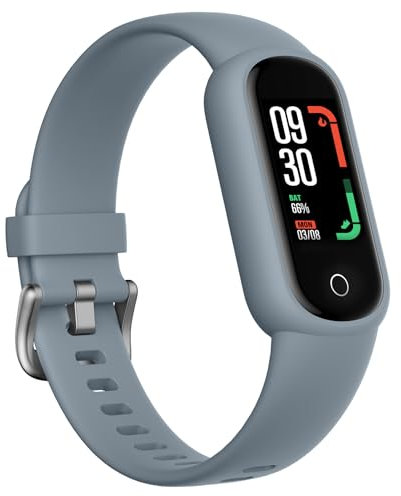 TOOBUR Montre Connectée Femme Homme, Bracelet Connecté avec Podomètre, 14 Sports, Cardiofrequencemètre, Étanche IP68, Surveillance du Sommeil, Calories, Smartwatch avec iOS et Android