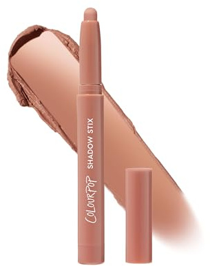 ColourPop Shadow Stix - Cream Eyeshadow Stick with Long-Lasting Color - Multi-Use Cream Makeup with a Built-In Sharpener & Precise Tip for Easy Application - Bare With Me (0.05 oz)