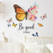astylishome Wandtattoo Bunte Kleben Butterfly Dekoration Frühling Wandaufkleber Kinder Baby Basteln Wand Deko für Kinderzimmer Möbel Fenster Sticker 1401
