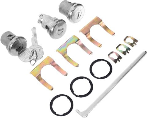 Anneome Türschließzylinder Satz Auto Tür Und Kofferraumschloss Zylinderschloss Mit Schlüssel Ersatz Für Fahrzeug Schließzylindersatz