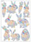 Wisafory Prisma Fensteraufkleber Suncatcher Sticker Regenbogen Folie Fenster Sonnenfänger Vogel Anti Kollisions Fenster Aufkleber für Stoppt Vögel Türfenster Osterhasen-Eier - (9)