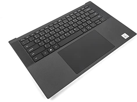 Dell XPS 9500/9510/9520/9530 Palmrest, Touchpad & ARABIC Backlit Keyboard - 0DKFWH + 03DP3K (4GMMC) (Renewed)