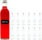 Bottiglie per liquore ml 250 vendute in pacchi da 12 pezzi complete di tappo vite