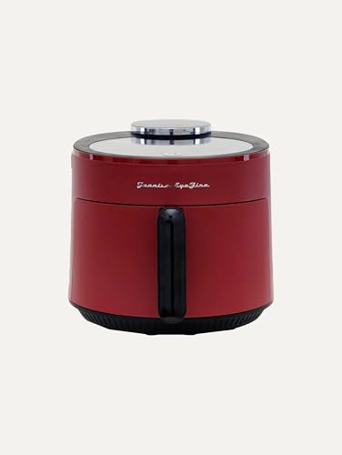 Freidora de Aire EyeFire 5L - 1500W con Ventana Superior - Capacidad 5L - 12 Programas - Pantalla Táctil - Cocina Saludable sin Aceite - Rojo – Juanita