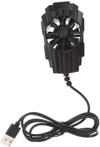 Lurrose Ventilador Del Radiador Frío Enfriador De Teléfono Radiadores Teléfono Inteligente Portátil Juego Enfriamiento Móvil Ventilador Ultra Silencioso Black Ordenador Personal