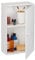 Relaxdays Badschrank, hängend, mit Tür, 2 Flexible Fächer, HxBxT: 50 x 30 x 15,5 cm, Hängeschrank für die Wand, weiß