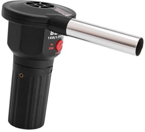 Dorccsi Soplador de fuego para barbacoa, soplador de aire portátil a batería, herramientas prácticas para picnic, camping, barbacoa de carbón encendida, ventilador para exteriores, de