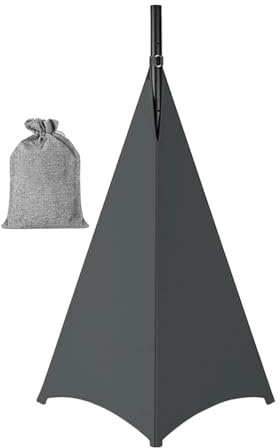 Hellery DJ Speaker Stand Cover with Carrying Case, Universal 360° Protection, Tripod for Weddings