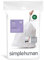 simplehuman Paquet de 20 Sacs Poubelle, Plastique, Blanc, 20 Liners